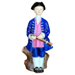 Figura militare in ceramica dipinta a mano Vintage By