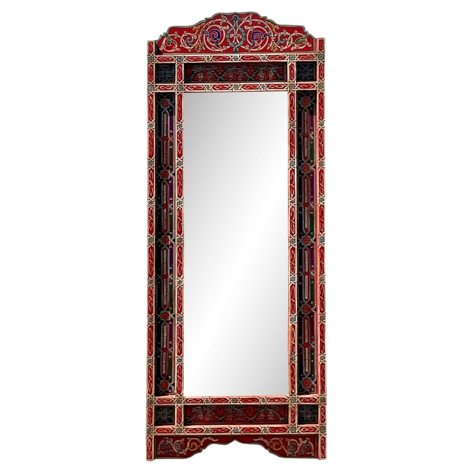 Miroir vintage bohème peint à la main (Gypsy Wagon)
