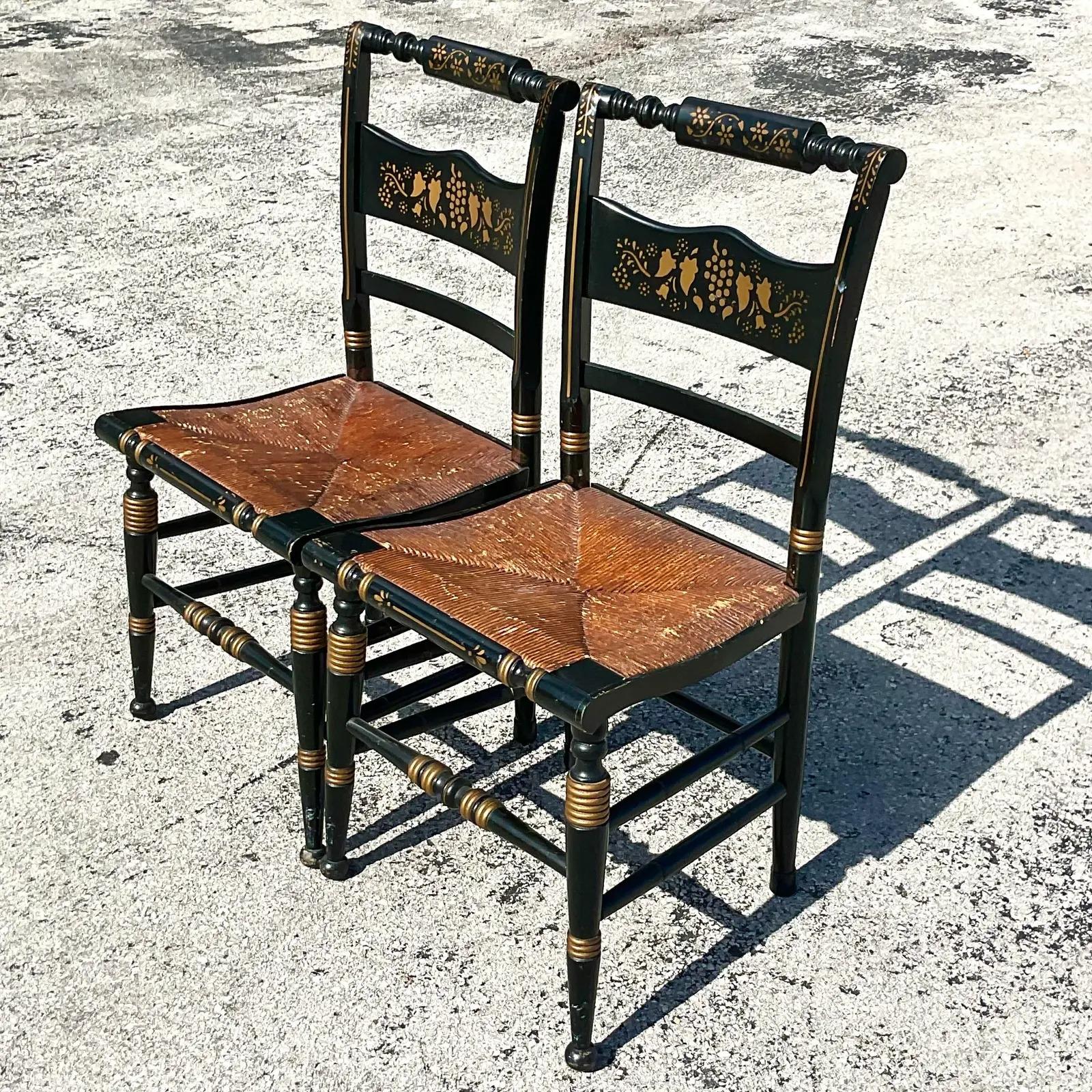 hitchcock table and chairs