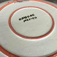 Vintage Boho Hand Painted Mexican Platter
