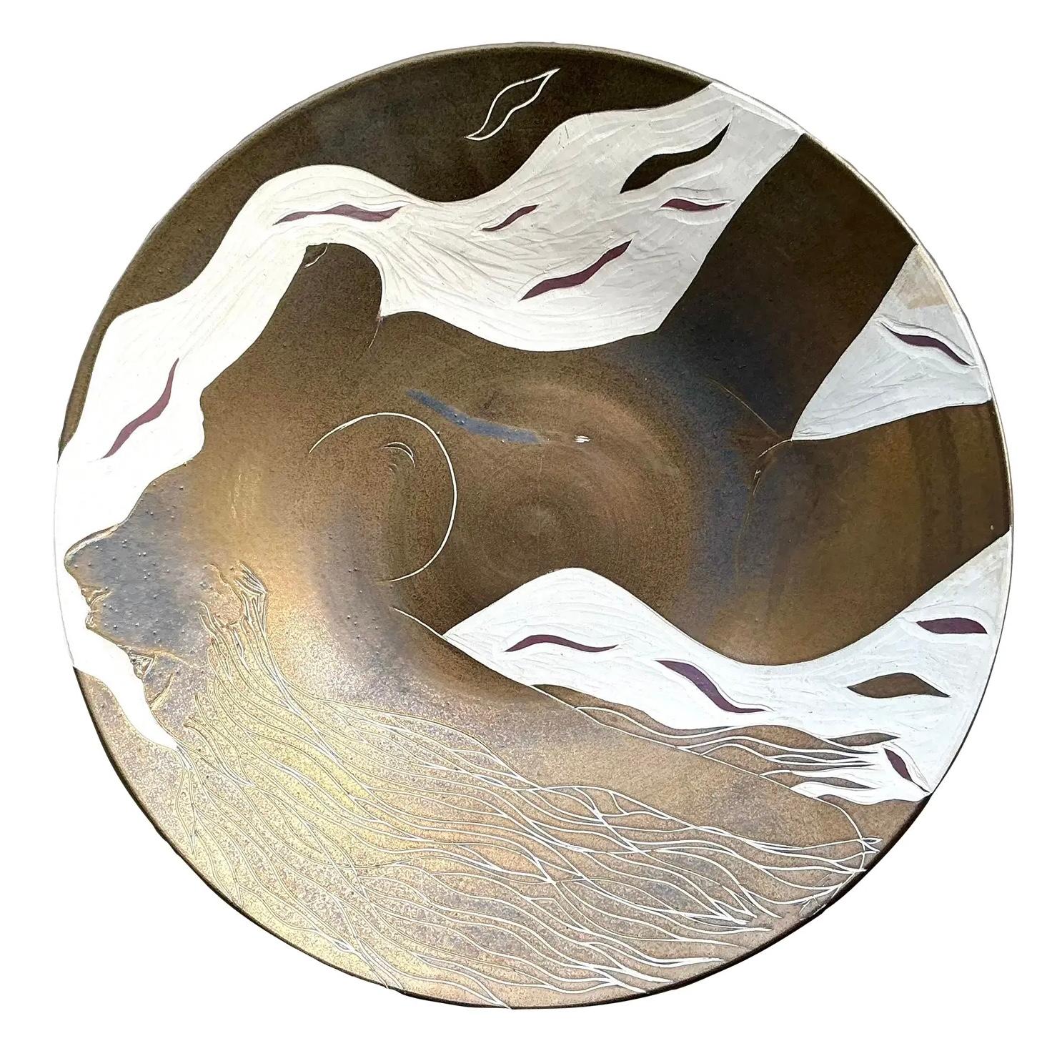Elevate your decor with this Vintage Boho Hand Painted Nude Ceramic Bowl. Featuring a beautifully hand-painted nude design and crafted from high-quality ceramic, this bowl combines artistic flair with bohemian elegance. Perfect as a functional piece