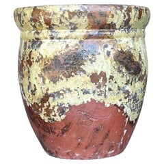 Jardinera de Terracota Vintage Boho Pintada a Mano
