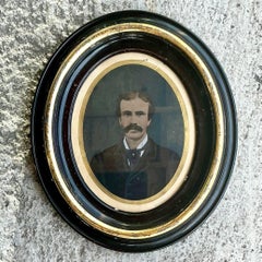 Vintage Boho Hand getönte Vintage-Fotografie eines Gentleman