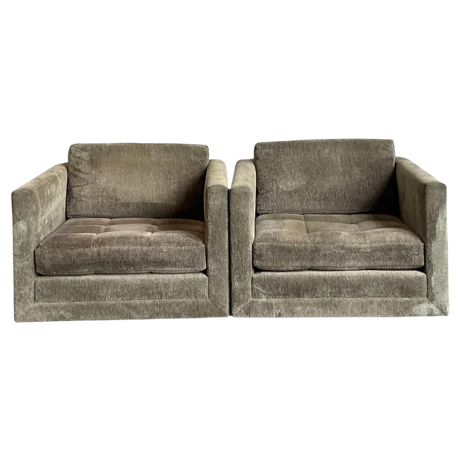 Chaises pivotantes Vintage By Harvey Probber - une paire
