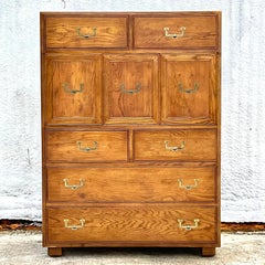 Vintage Boho Henredon Artefacts Gentleman’s Chest