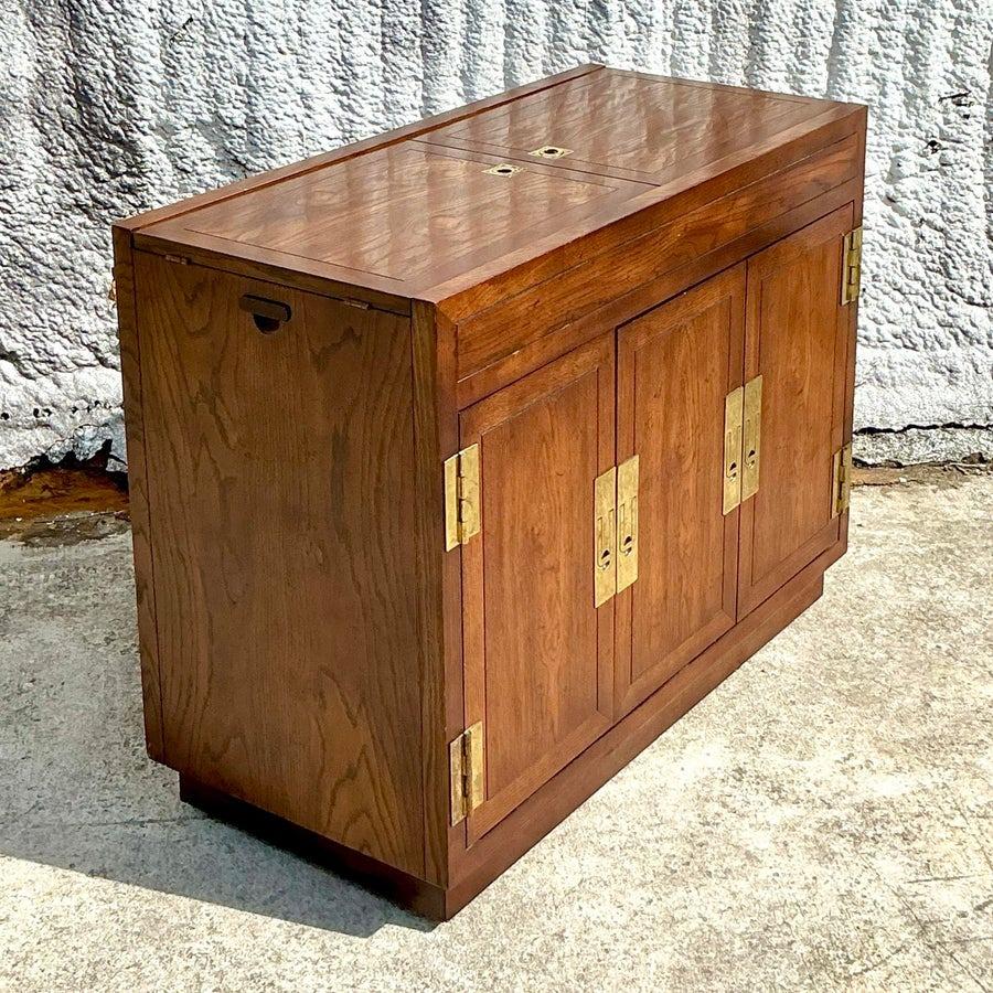 Vintage Boho Henredon Campaña Barra Seca siglo XX en venta