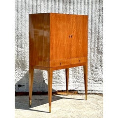 Vintage Boho Henredon Standing Dry Bar