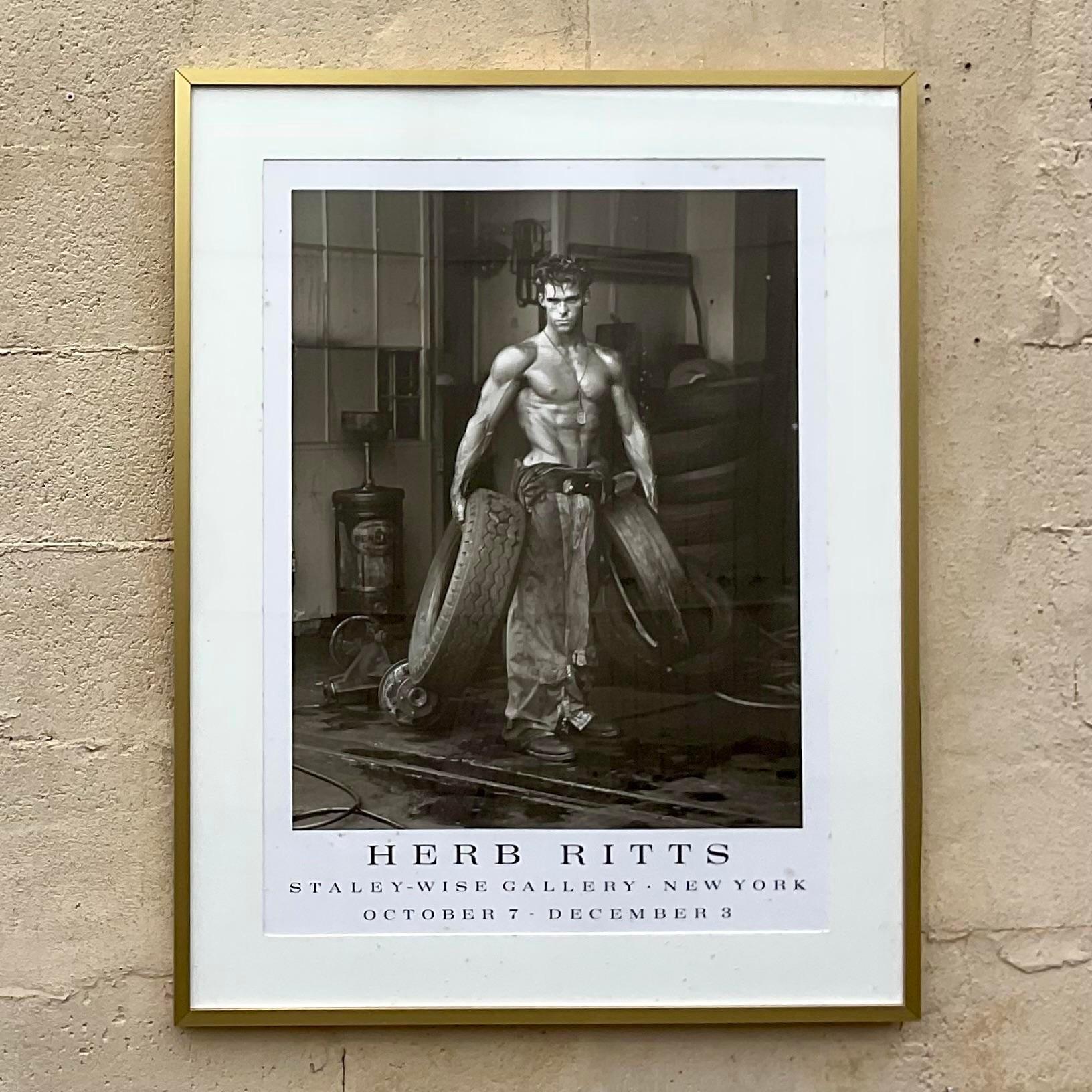 20th Century Vintage Boho Herb Ritts Poster for Staley Wise Gallery NYC