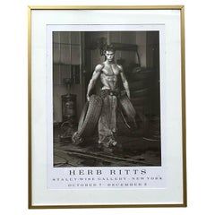 Vintage Boho Herb Ritts Poster for Staley Wise Gallery NYC