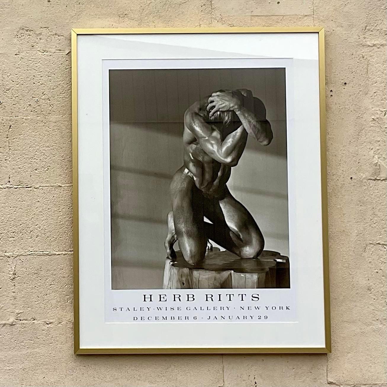 Vintage Boho Herb Ritts Staley Wise Gallery Cartel de exposición Bohemio en venta