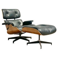 Vintage Boho Herman Miller Eames Chair and Ottoman