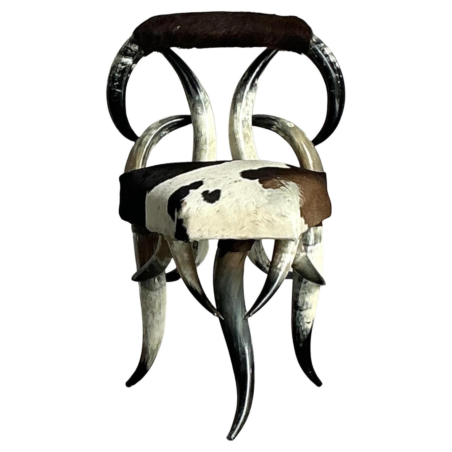 Silla Vintage Boho Horn en venta