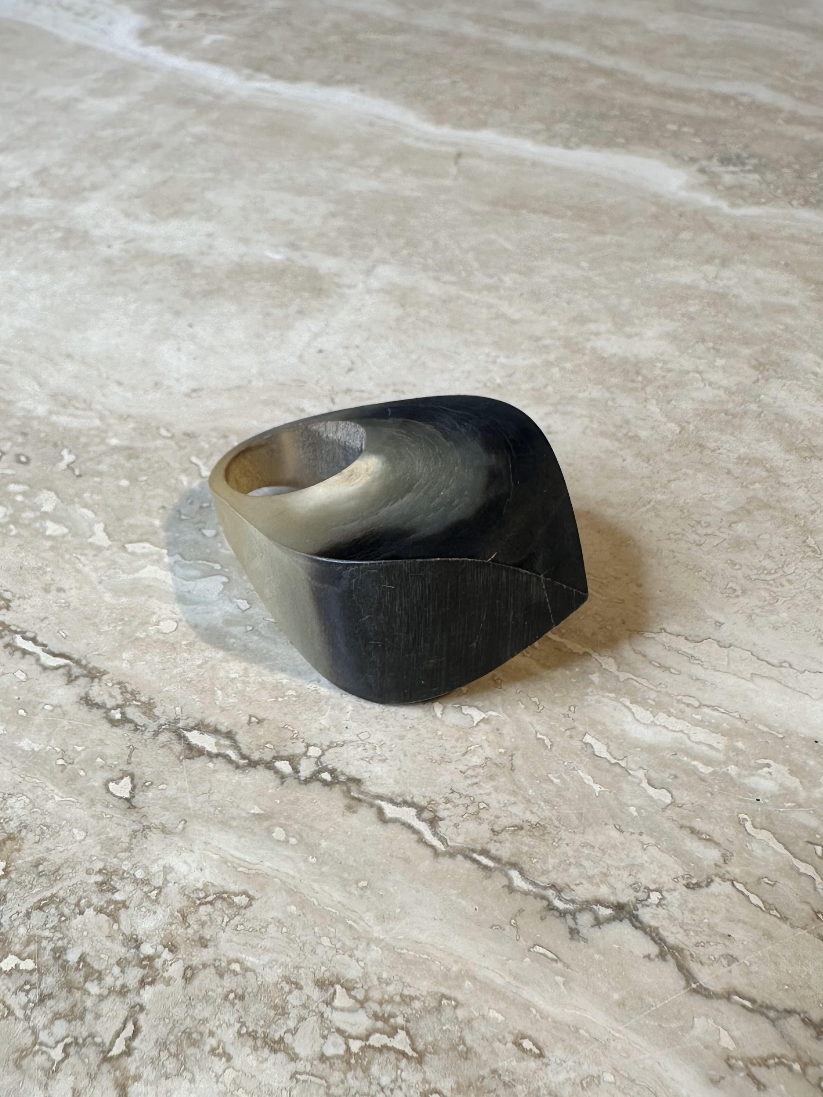 Women's or Men's Vintage Boho Horn Ring For Sale