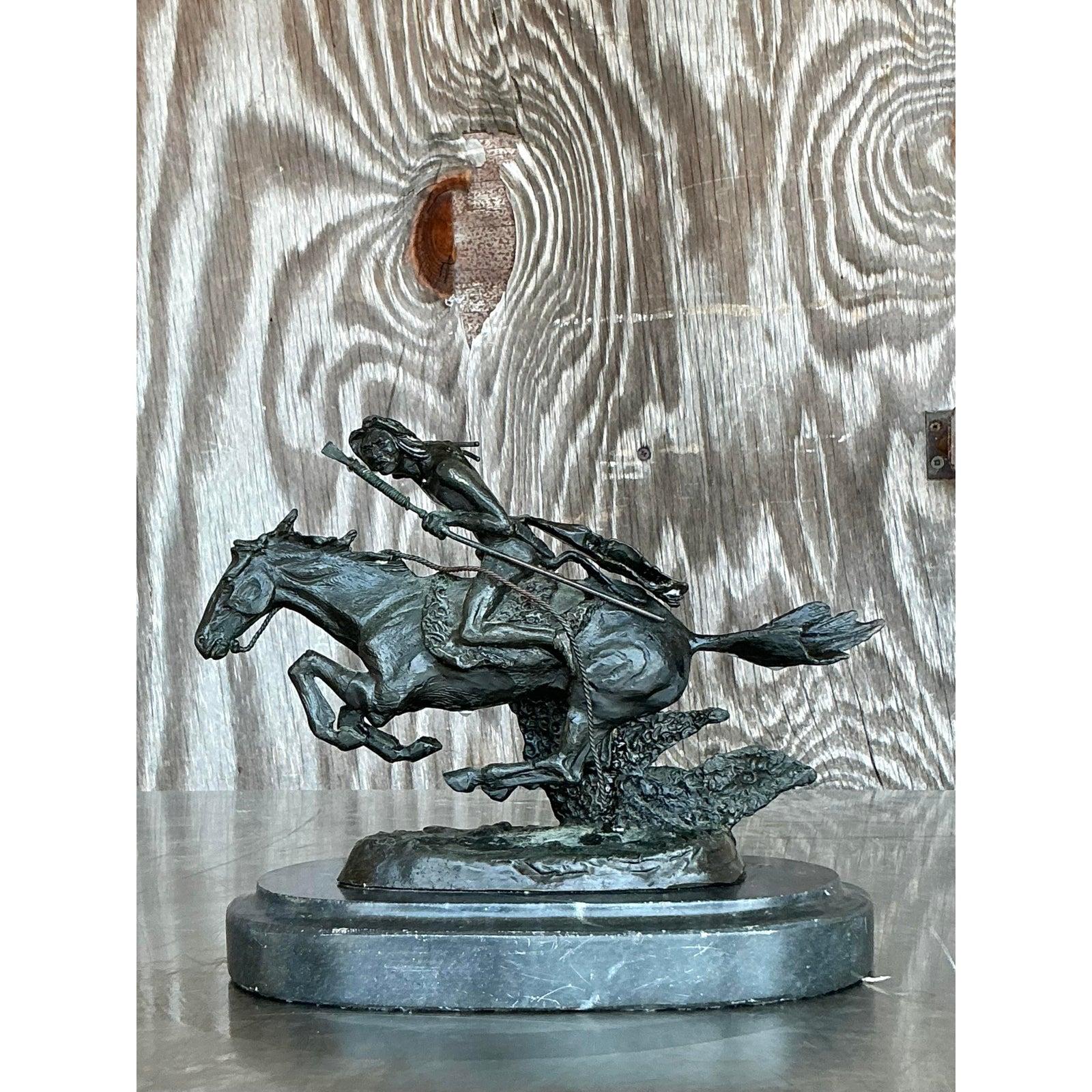 Cavallo e cavaliere boho vintage in vendita 3