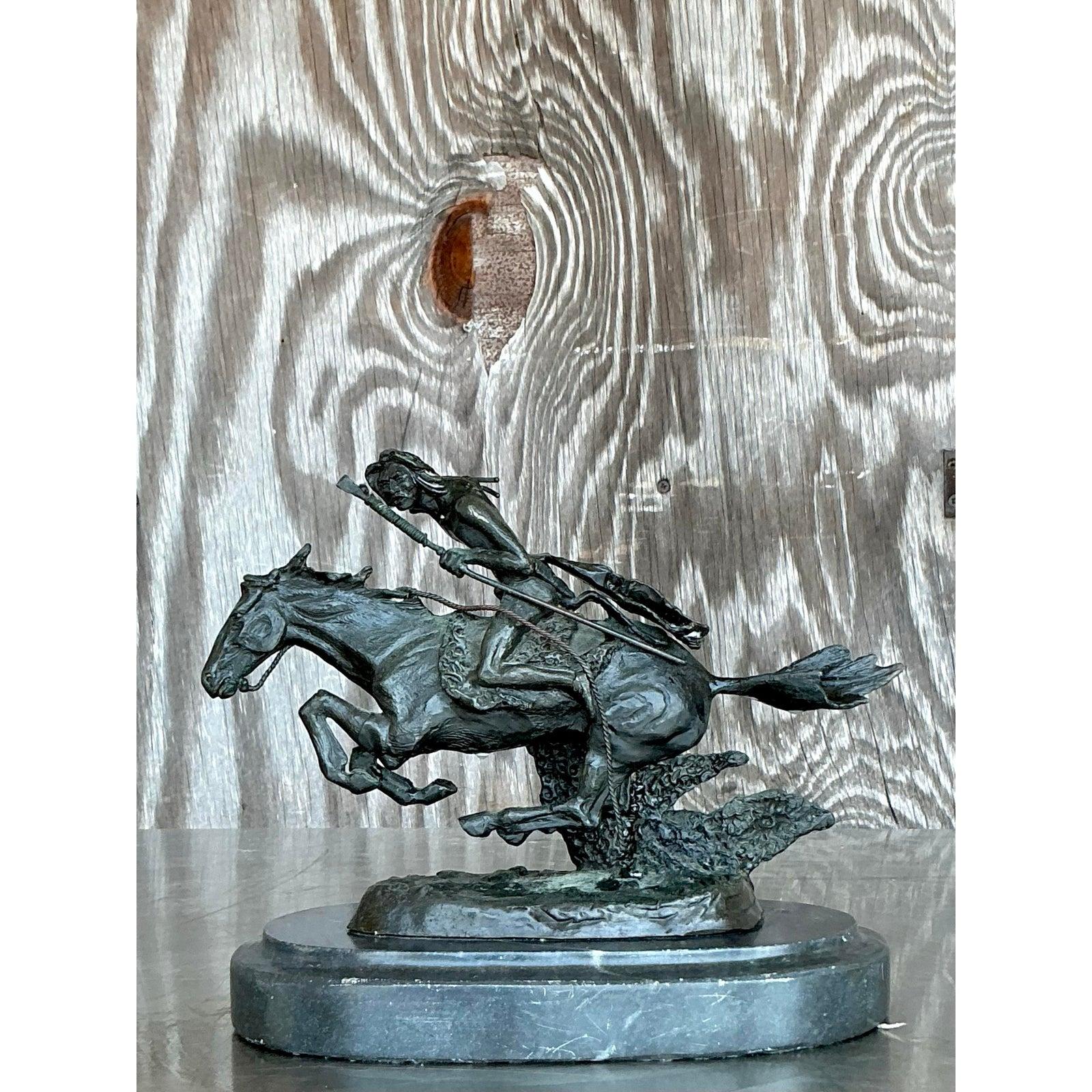 Americano Cavallo e cavaliere boho vintage in vendita