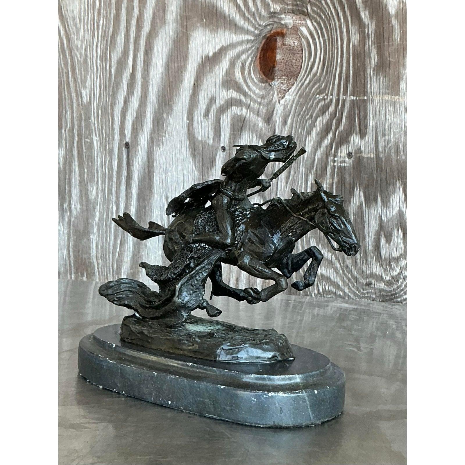 XX secolo Cavallo e cavaliere boho vintage in vendita