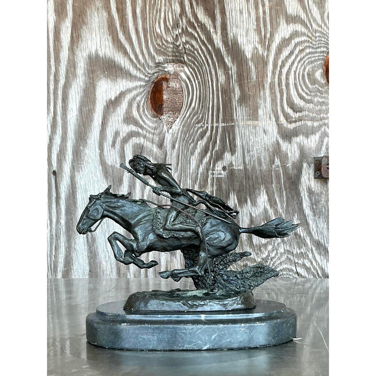 Cavallo e cavaliere boho vintage in vendita 2