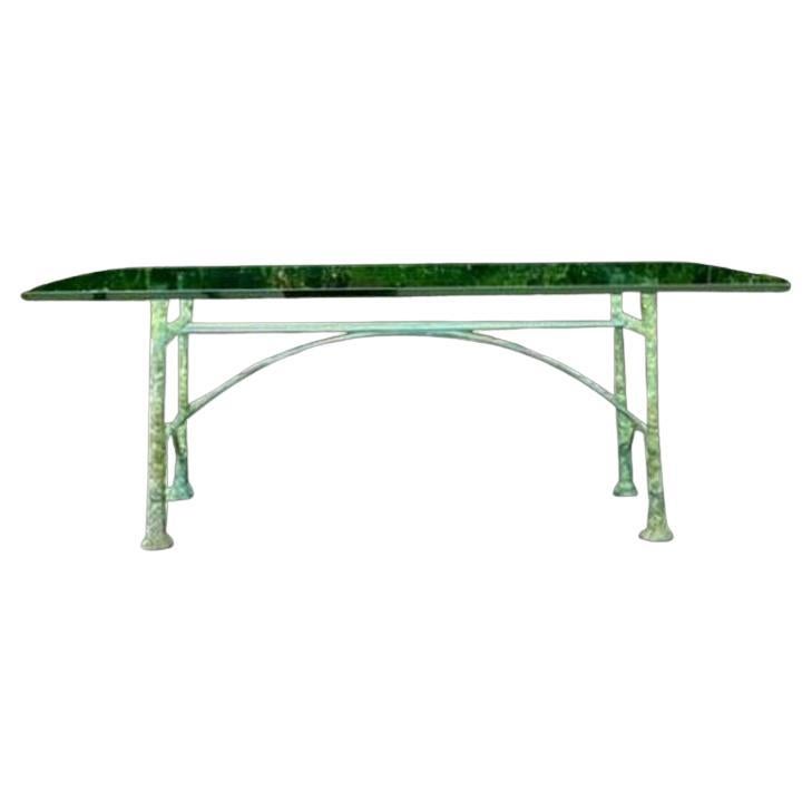 Vintage Boho Ilana Goor Patinated Bronze Signed and Numbered 4/100 Dining Table