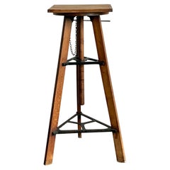 Vintage Boho Industrial Adjustable Pedestal