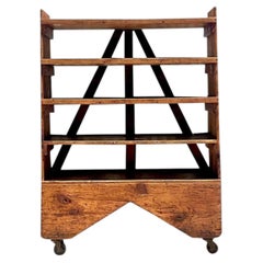 Vintage Boho Industrial Etagere on Wheels