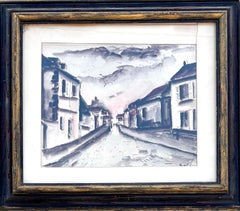 Vintage Boho Ink Drawing on Paper