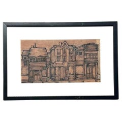 Disegno a inchiostro vintage Boho su carta