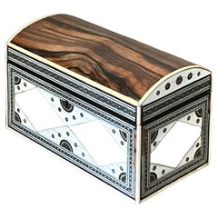 Vintage Boho Inlay Lidded Box