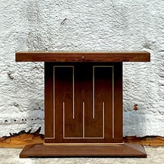 Vintage Boho Inlay Beistelltisch