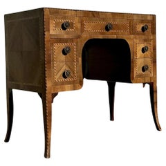 Vintage Boho Inlay Writing Desk