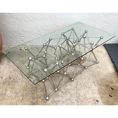 Vintage Boho Interlocking Molecule Coffee Table