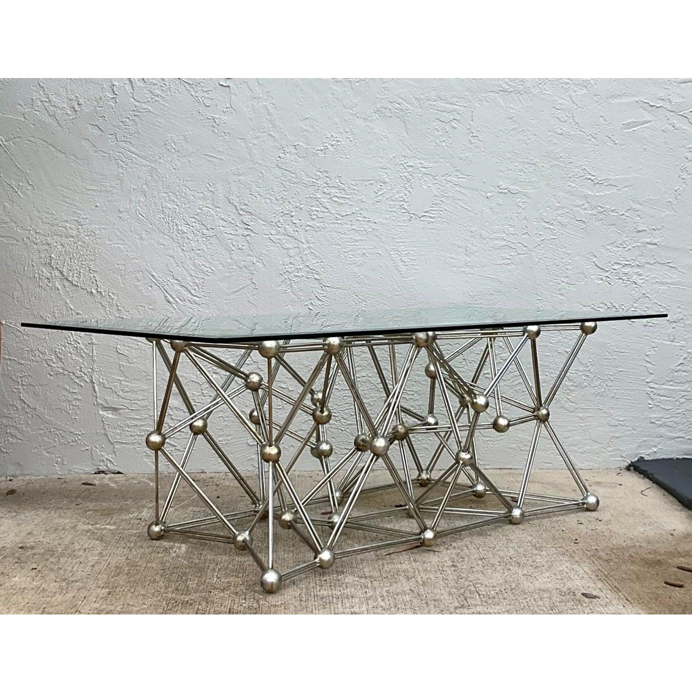 Vintage Boho Interlocking Molekül Couchtisch (amerikanisch) im Angebot