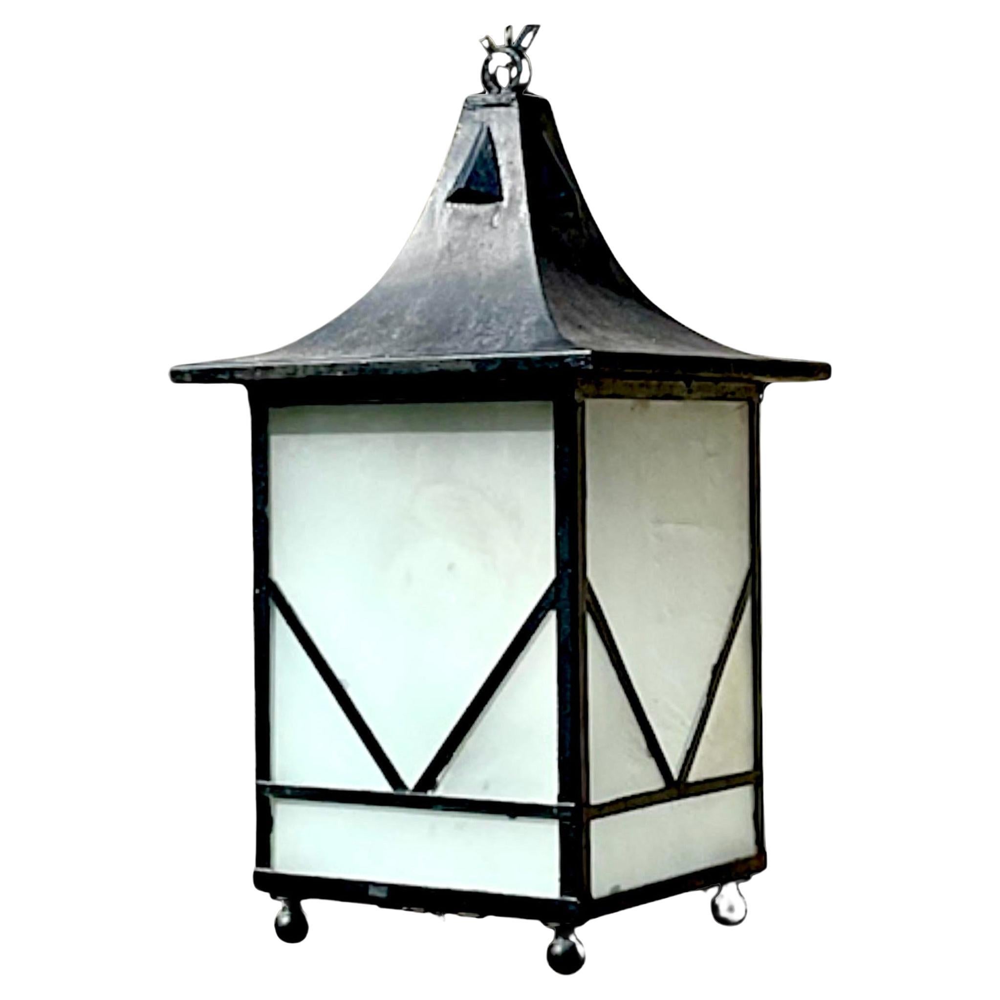 Vintage Boho Iron Lantern