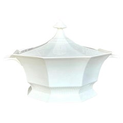 Vintage Boho Ironstone Lidded Casserole