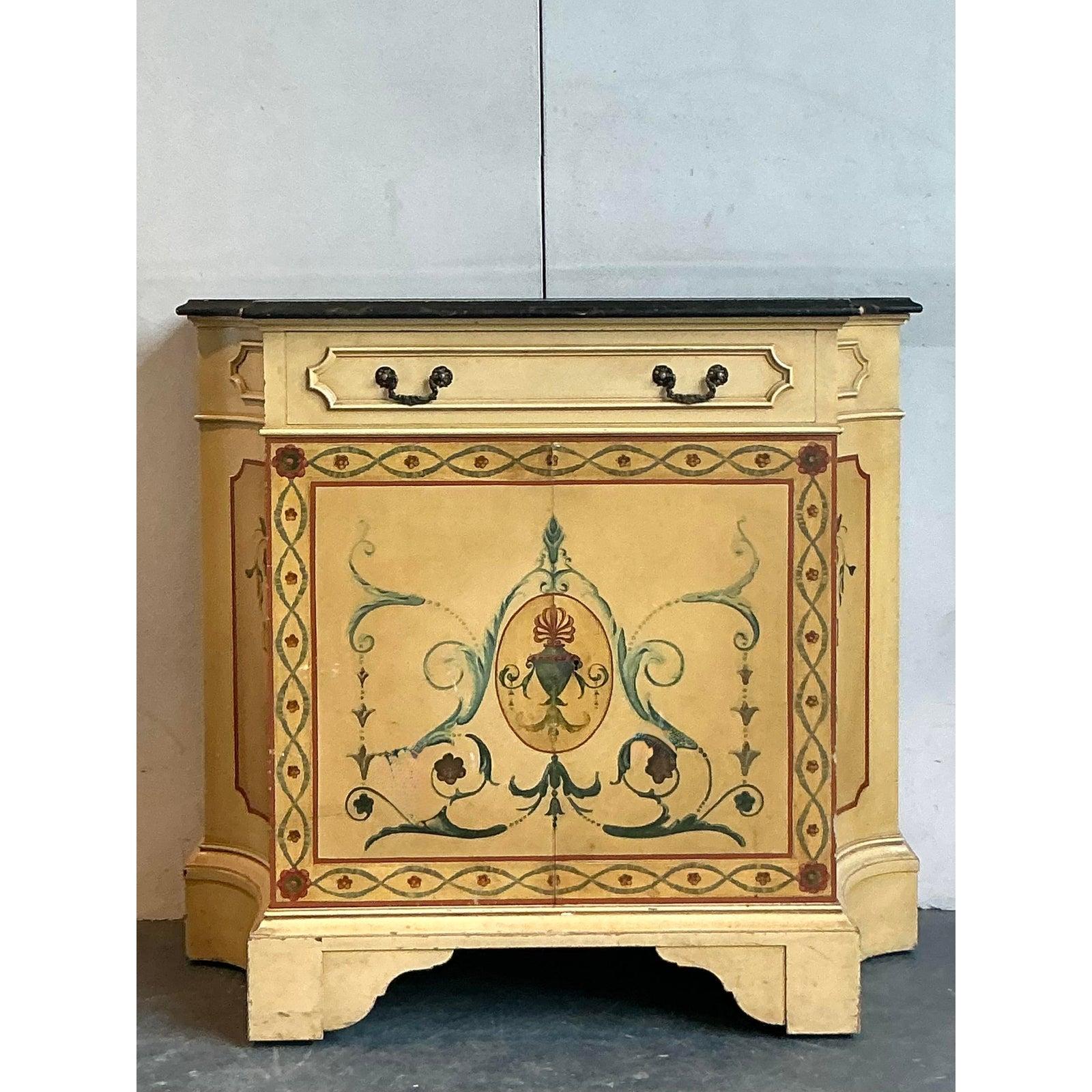 Vintage Boho Irving & Casson Handgemaltes Sideboard (Holz) im Angebot
