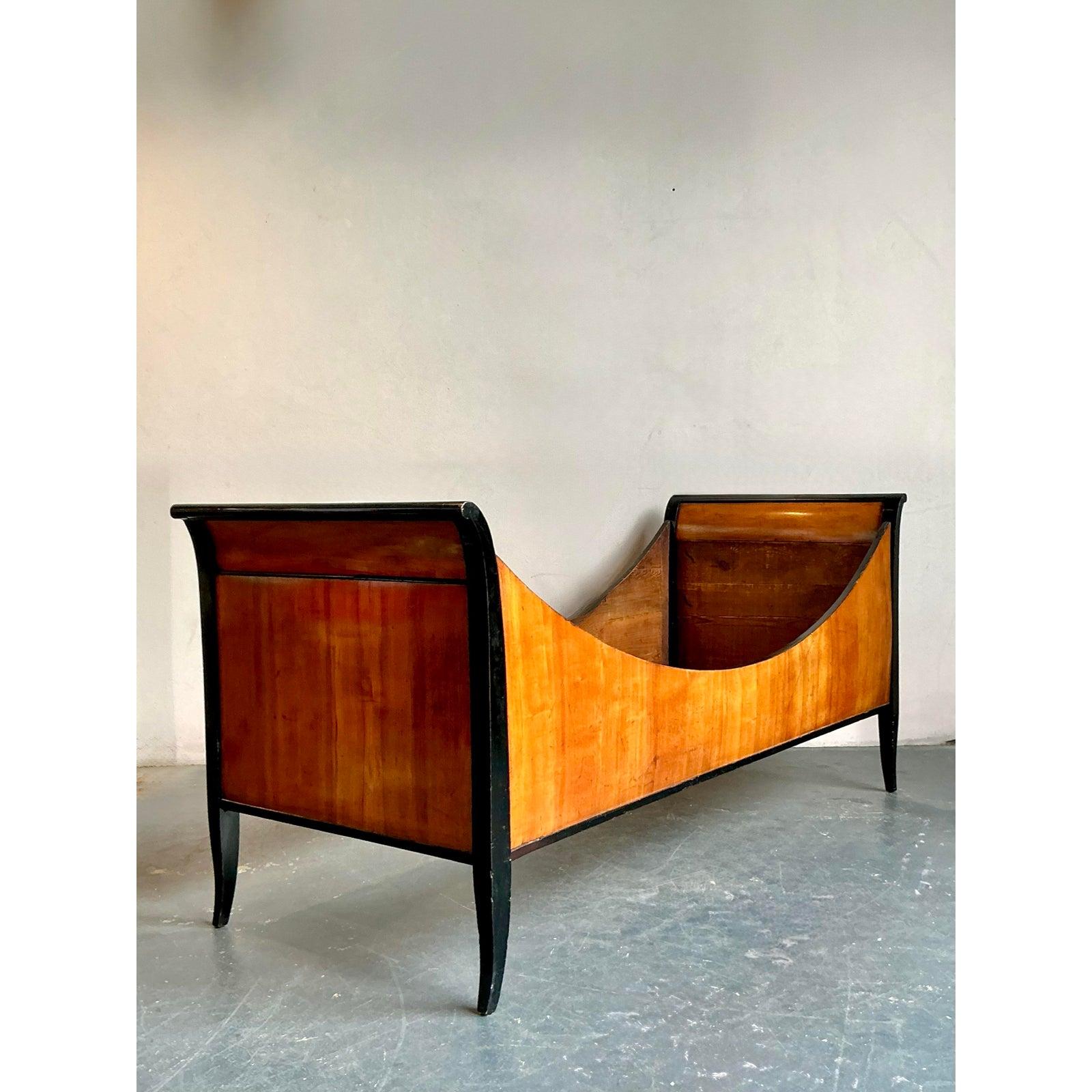 Lit de jour italien vintage boho d'après Biedermeier en vente 6