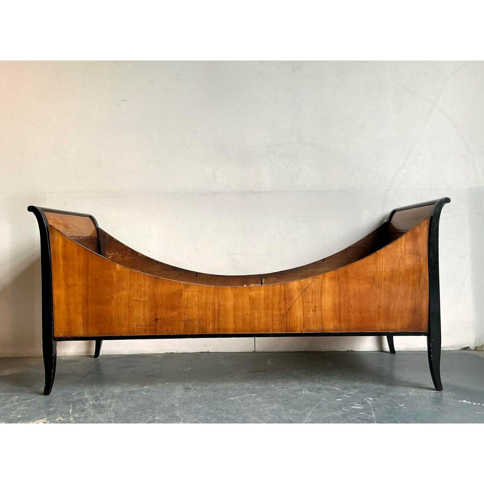 Lit de jour italien vintage boho d'après Biedermeier en vente 1