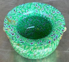 Italienische Boho-Glasschale aus Muranoglas nach Murano, Vintage