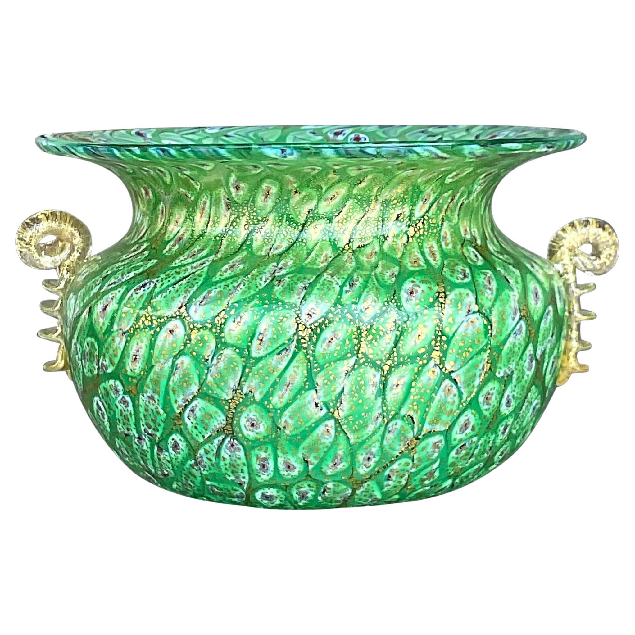 Vintage Boho Italian Glass Cuenco De Murano