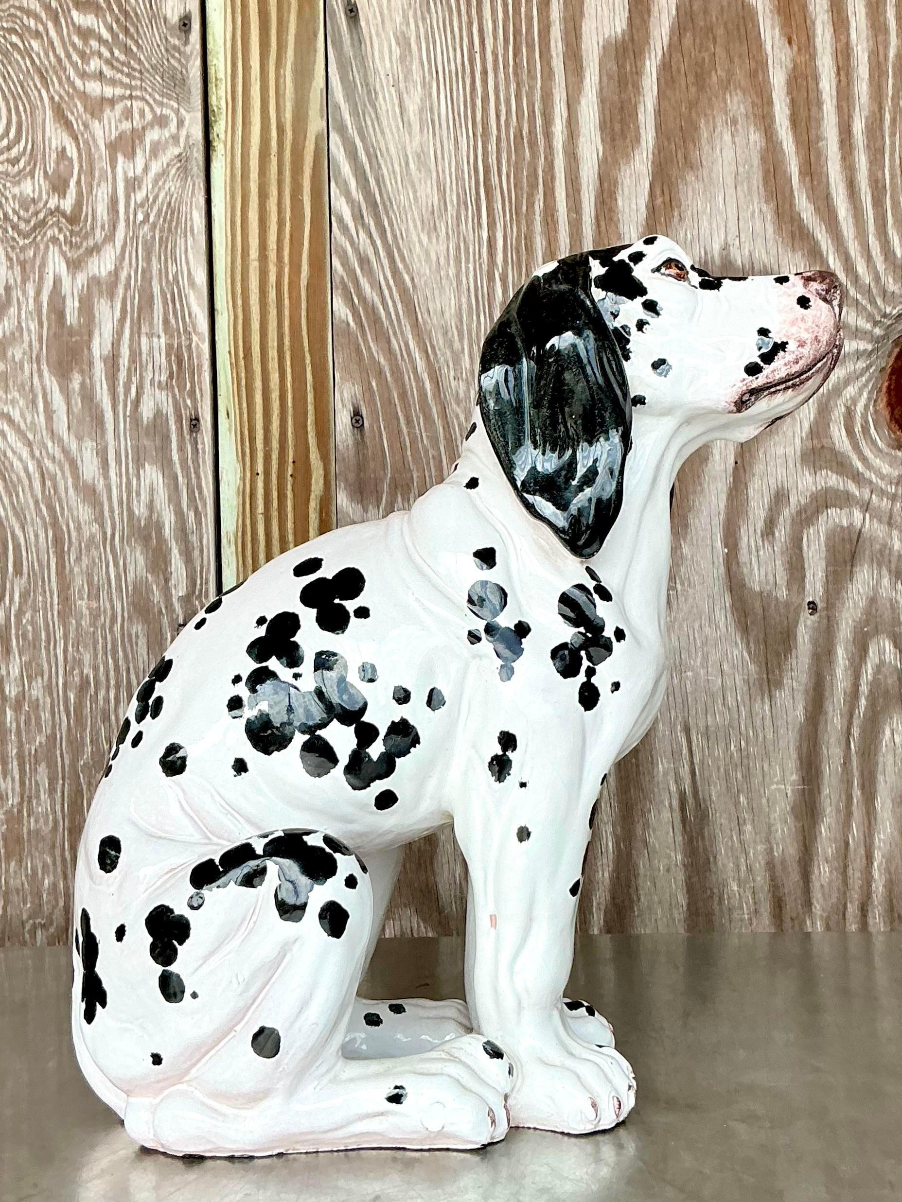 Dalmata in terracotta italiana vintage Boho in vendita 1