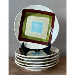 Assiettes à salade Vintage By en céramique émaillée Vietri - Lot de 6