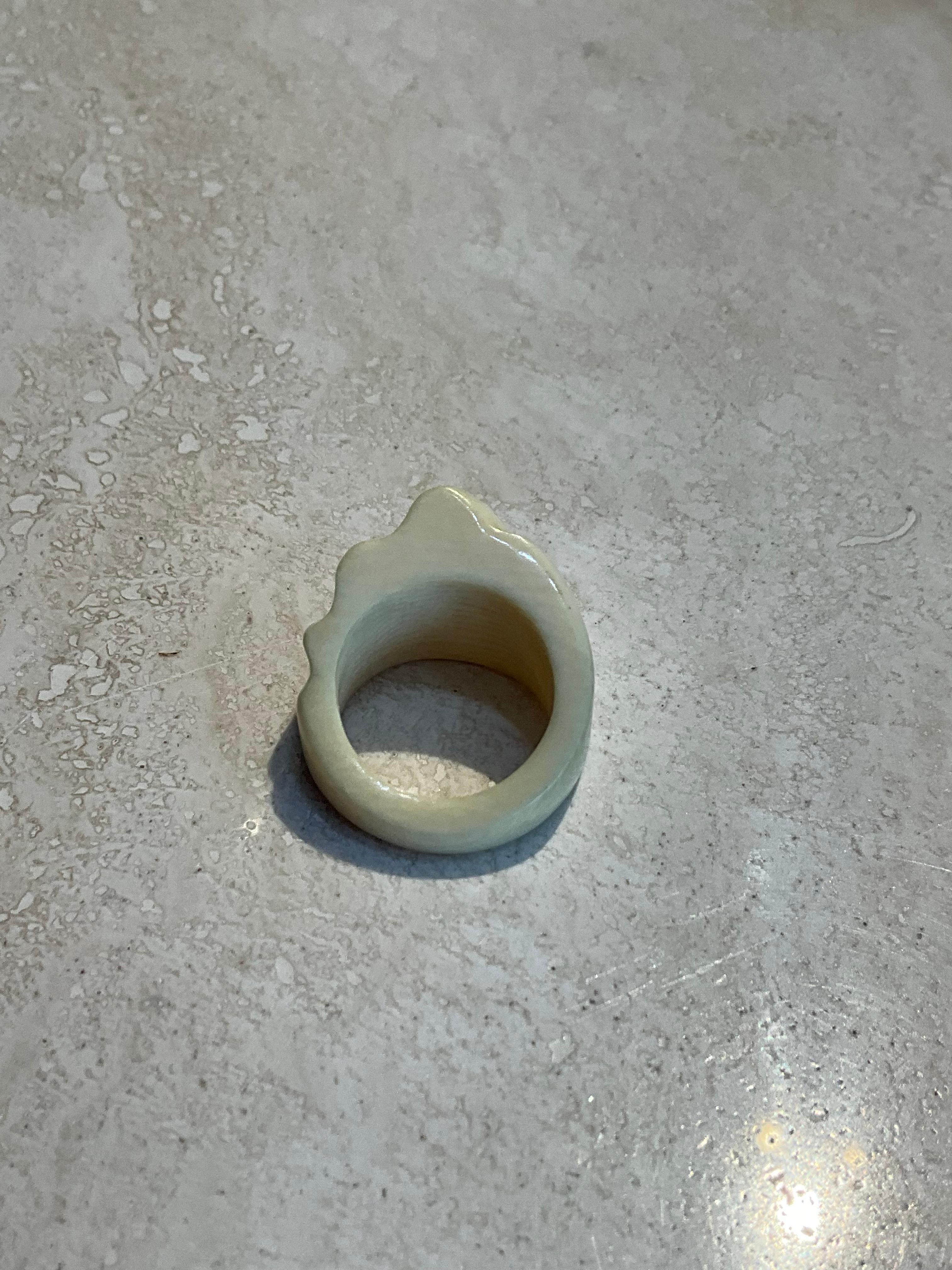 Vintage Boho Ivory Ring For Sale 1