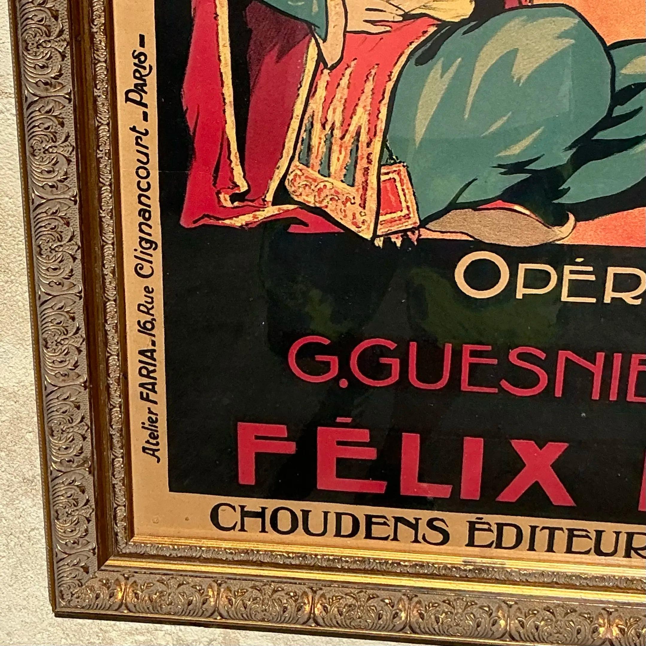 This exquisite vintage French poster, titled 