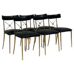 Chaises de salle à manger bohème vintage Jonathan Adler Rider - Lot de 6