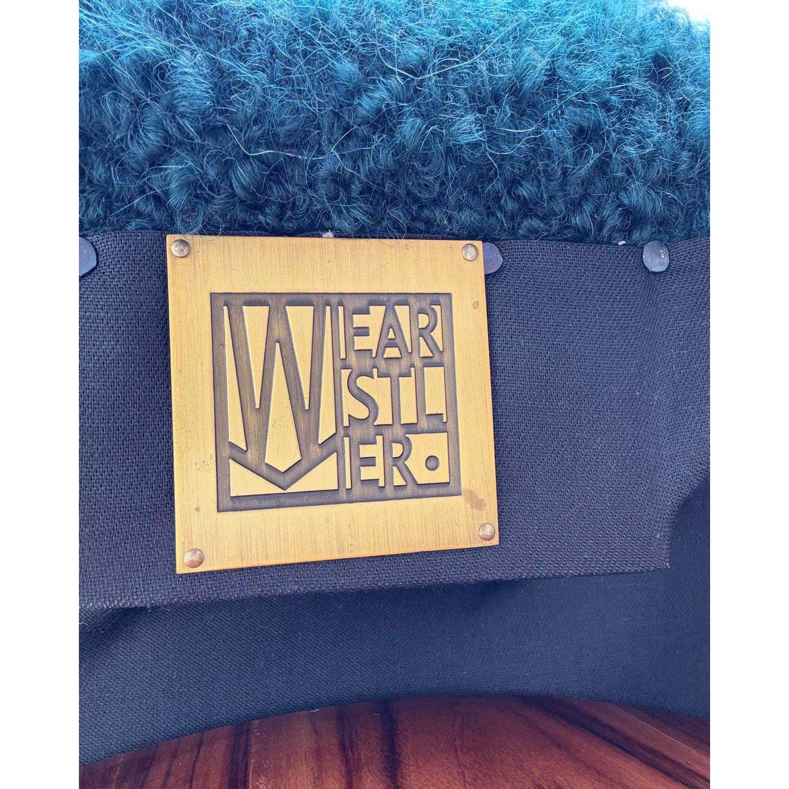 Fabric Vintage Boho Kelly Wearstler Swivel Chairs - a Pair