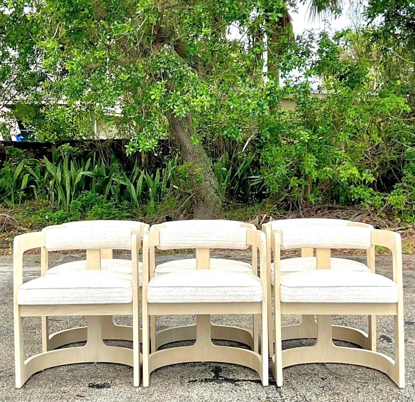 American Vintage Boho Kelly Wearstler “Zuma” Dining Chairs - Set of 6