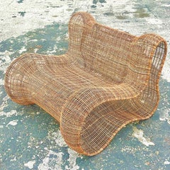 Vintage Boho Kenneth Cobonpue “Pigalle” Easy Lounge Chair
