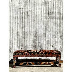 Vintage Boho Kilim Bench