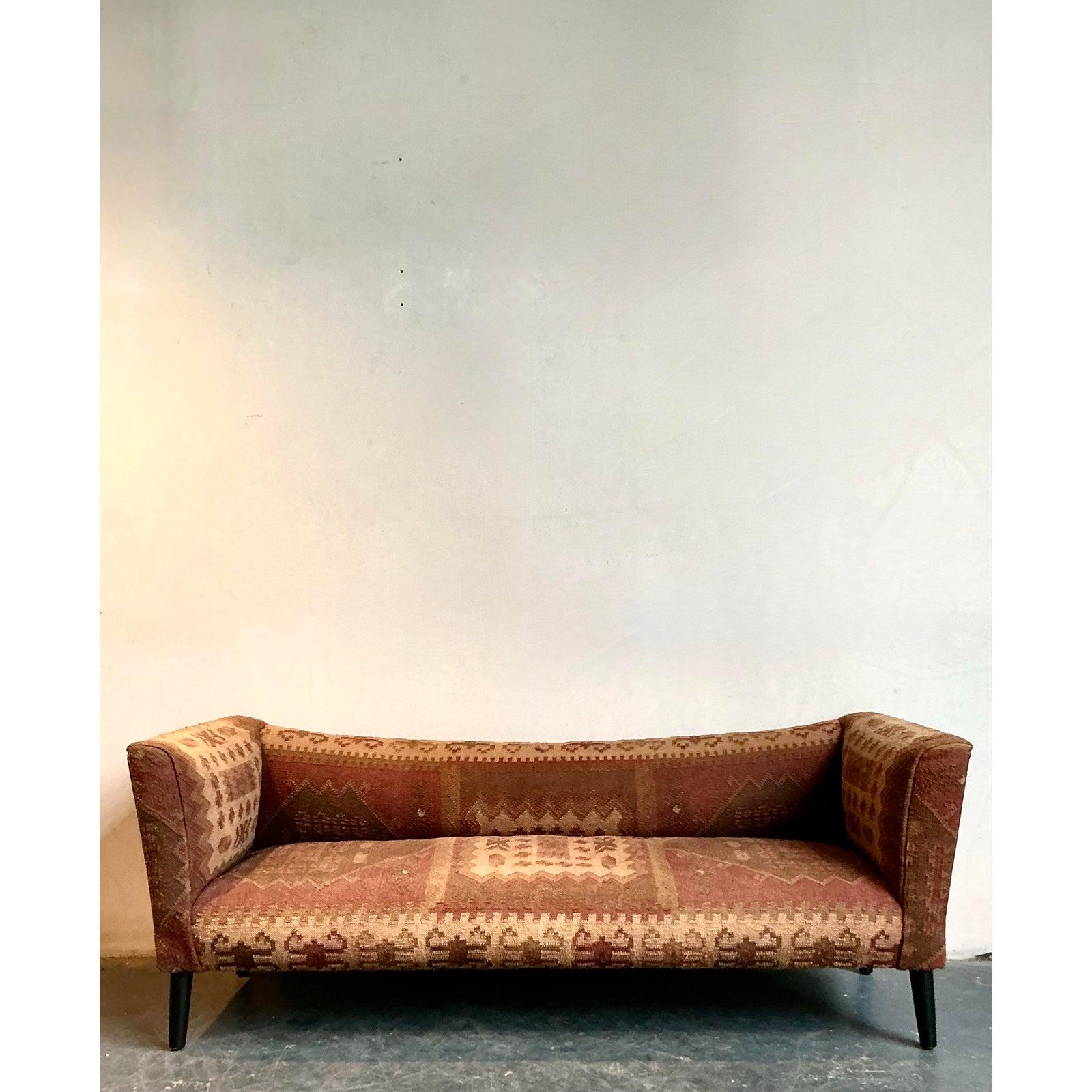 Sofá Vintage Boho Kilim siglo XX en venta