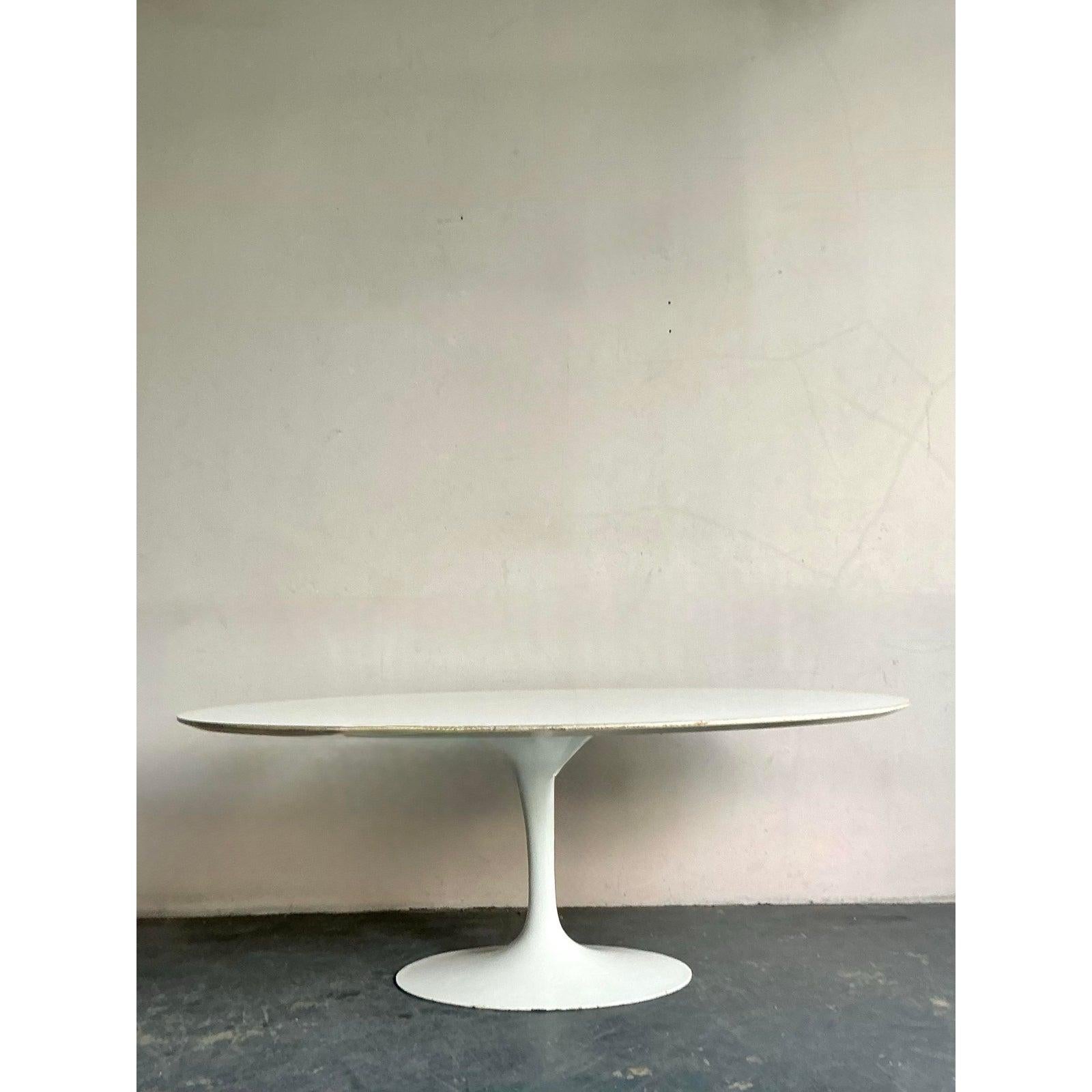 Vintage Boho Knoll Saarinen Tulip Table 4
