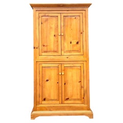 Vintage Boho Knotty Alpine Entertainment Armoire